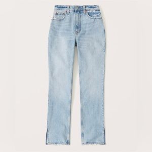 A&F Curve Love Ultra High Rise 90s Straight Jean